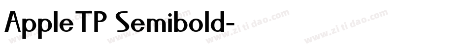 AppleTP Semibold字体转换